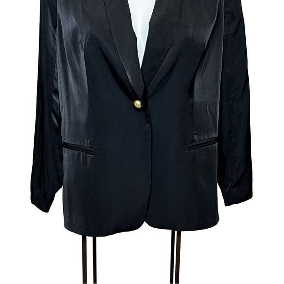 G.I.L.I. New black single button blazer size 18W - Picture 3 of 16